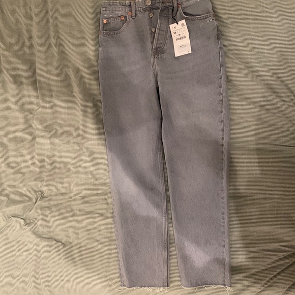Washed out grey Zara hi-rise ankle length - Picture 1 of 6